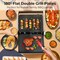 Costway Electric Panini Press Grill Sandwich Maker with LED Display & Removable Drip Tray